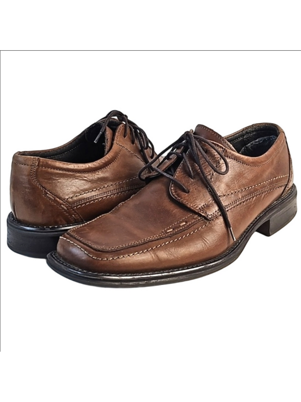 Venturini For Men Ricardo Brown Leather Square Toe Lace-up Oxford Dress …